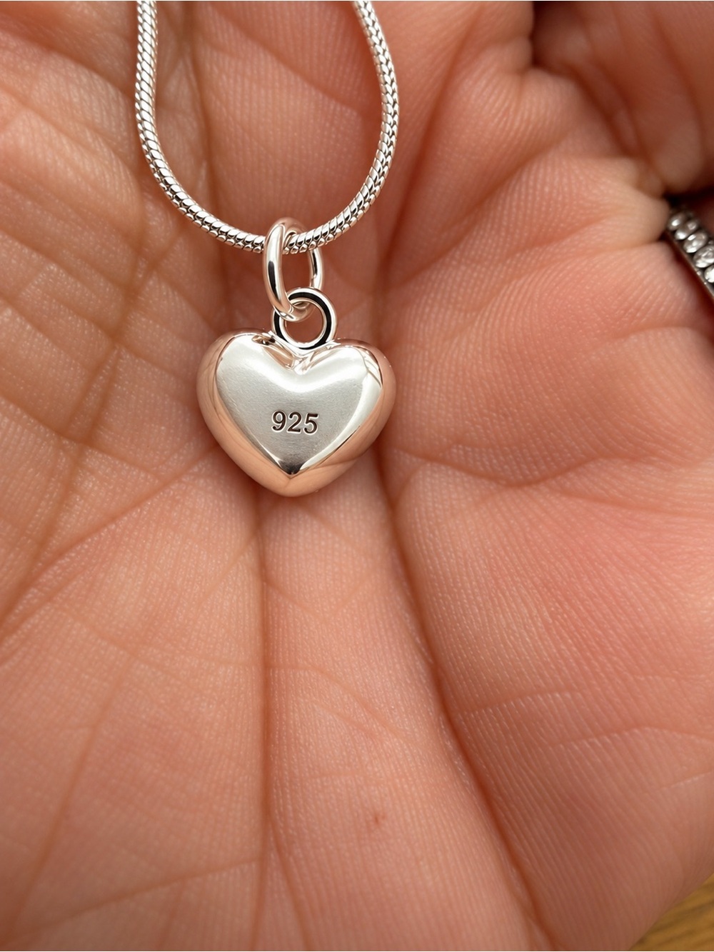 Sterling Silver 925 Heart Pendant Necklace